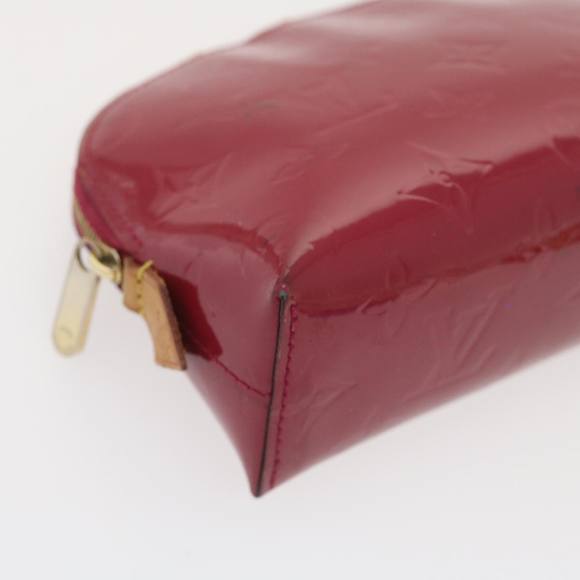 LOUIS VUITTON Vernis Pochette Cosmetic Pouch Rose Indian M90009 LV Auth rz269 - Picture 14 of 16